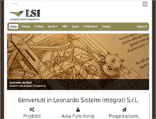 Tablet Screenshot of leonardo-si.it